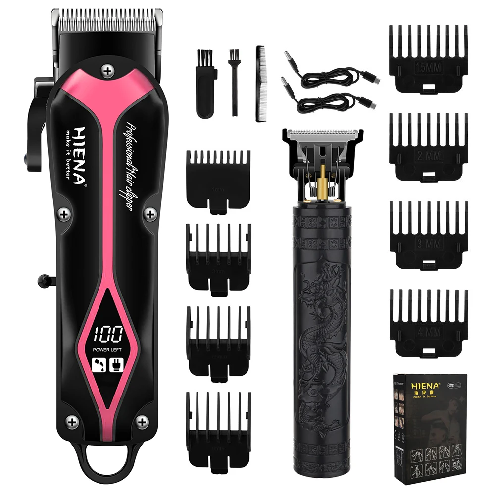 

HIENA Hair Clipper Barber Professional Cordless Trimmer Magnetic Motor Mower Men Hair Cutter Hair Cutting Machine