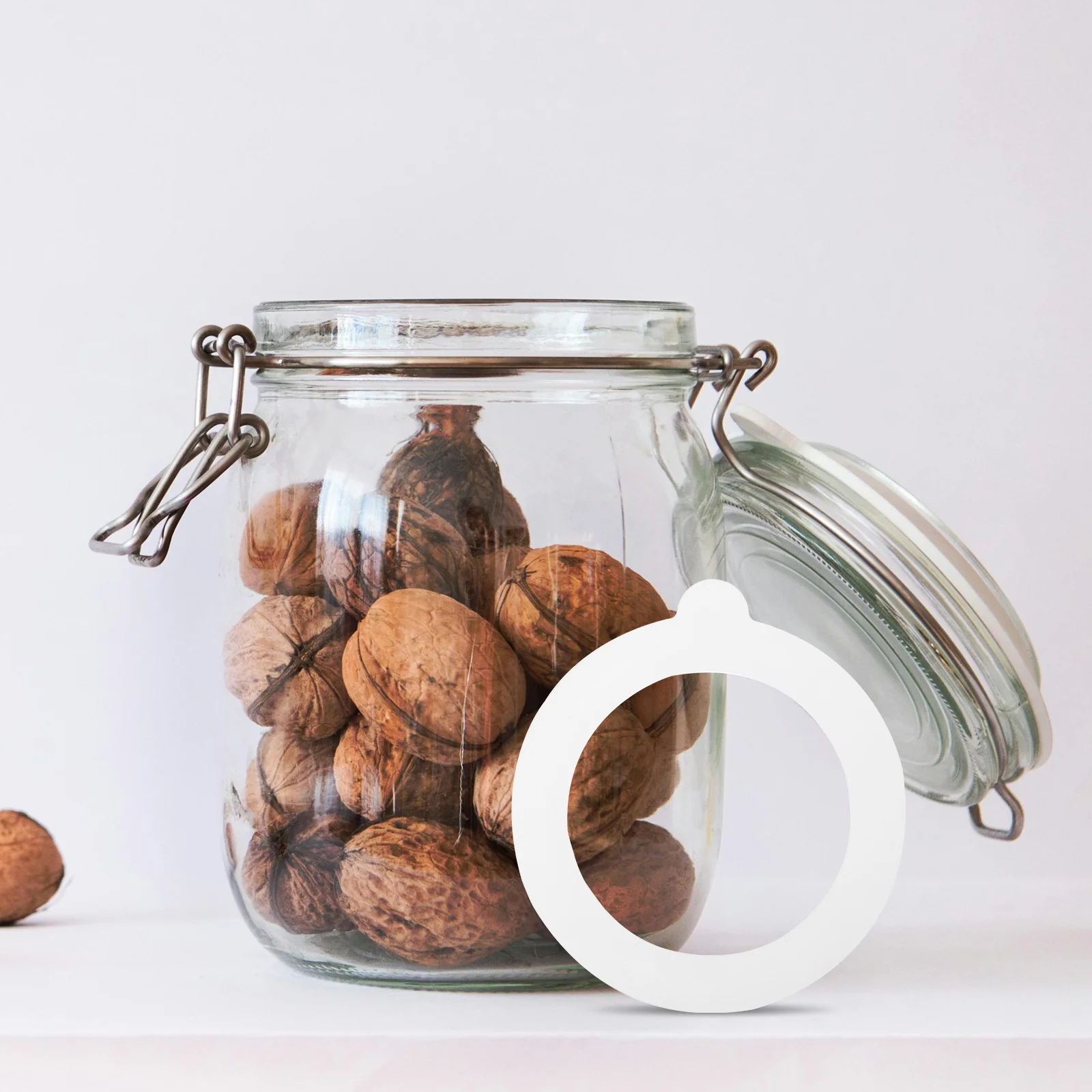 8 Pcs Silicone Seal Rings Tank Jars Gaskets Replacement Silica Gel For Glass Lids Sealing