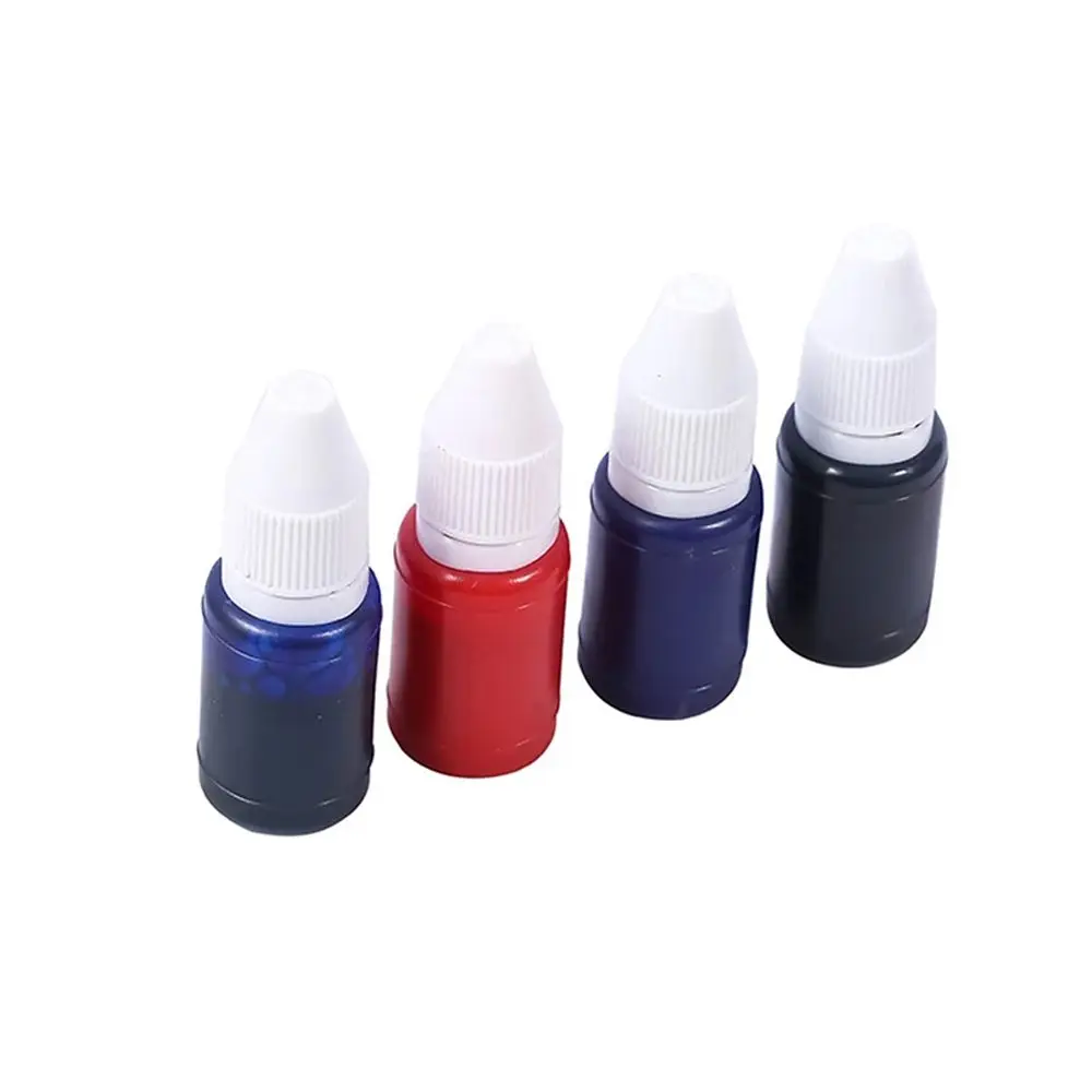 Kantoor Schoolbenodigdheden Blauw Lichtgevoelig Maken Zegel Rode Zegel Stempel Olie Stempelkussen Flash Refill Inkt 10ml