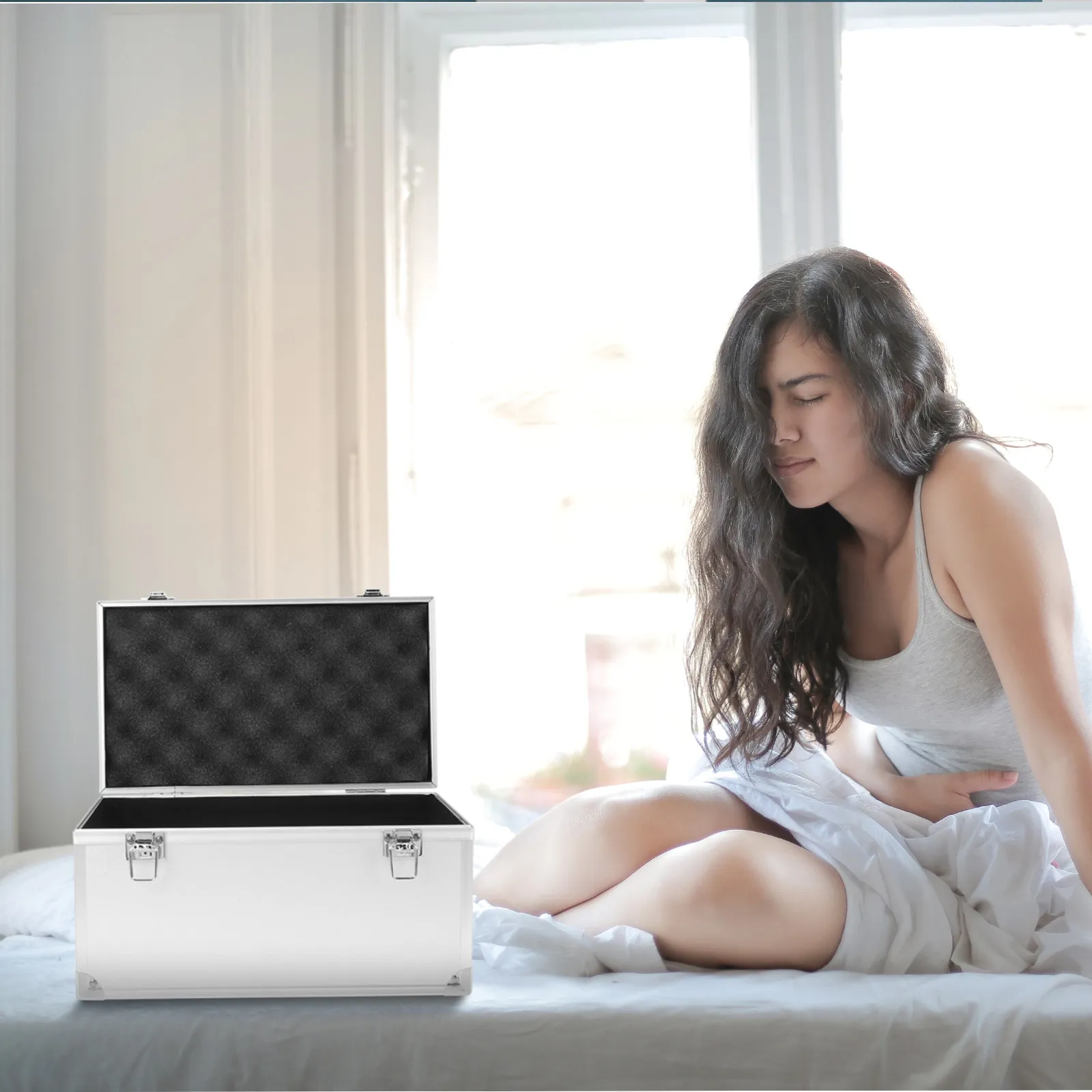 

Многофункциональный ящик для инструментов, большой вместительный кейс из алюминиевого сплава для дома, офиса, путешествий, портативный жесткий кейс для хранения лекарств