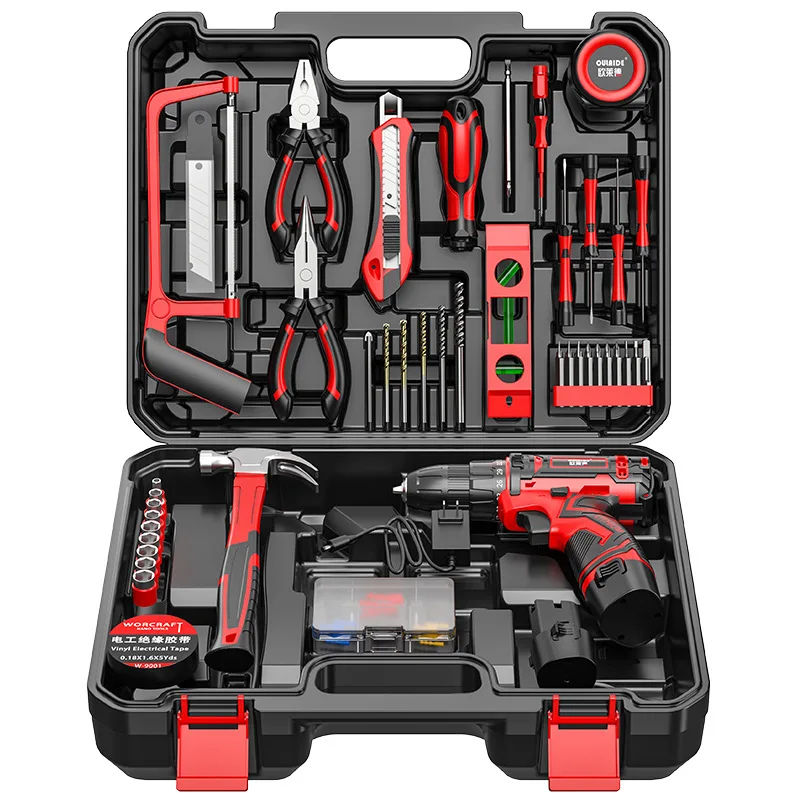 

Multi Functional Woodworking Home Repair Electric Tool Kit and Electric Drilling Tool Set