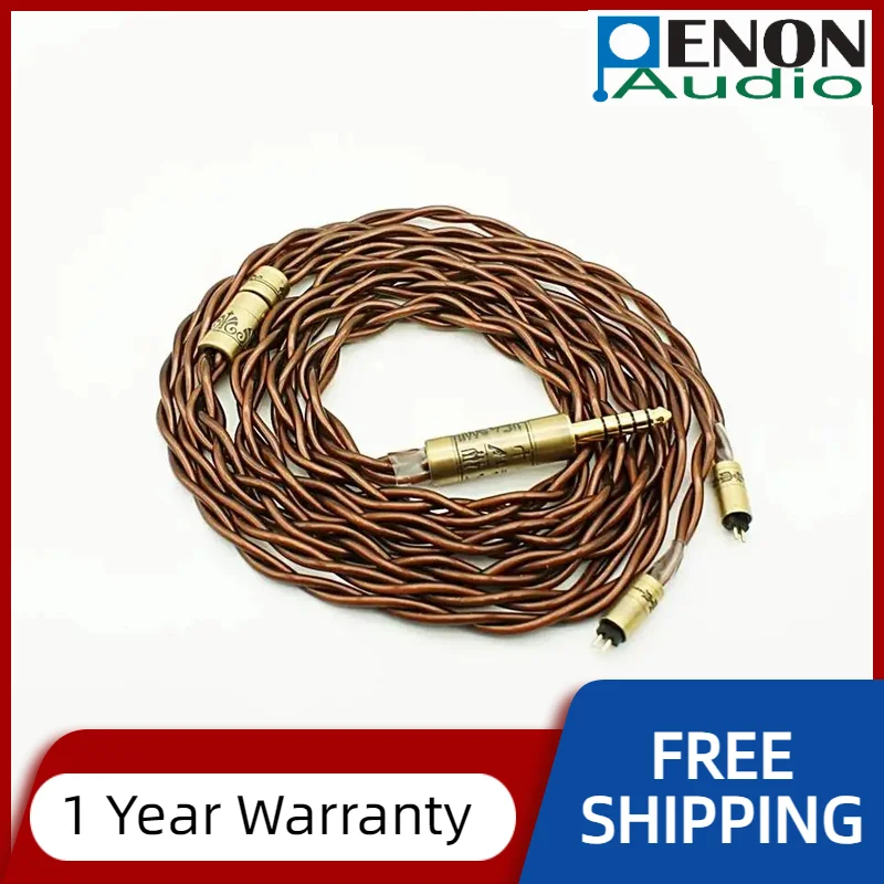 Penon Pyramid 4/6/8 Shares 2Pin 0.78mm Gold Silver Copper Alloy Audiophile Earphone Replacement IEM Upgrade Cable