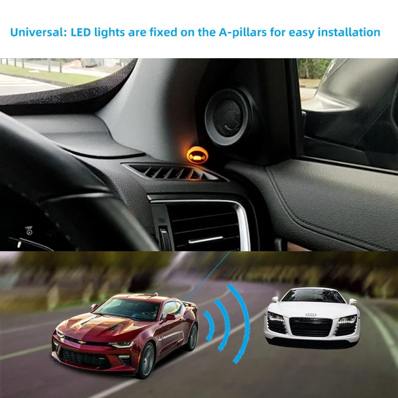 Car BSD Blind Spot Monitoring System 24GHz Microwave Radar Blind Spot Detection System BSM Blind Area Lane Change Assistance