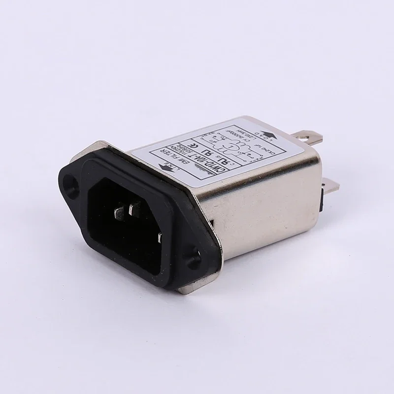 1PCS Power Filter 220V Socket Type CW1D-1A/3a/6A/10a-t AC  Single Phase