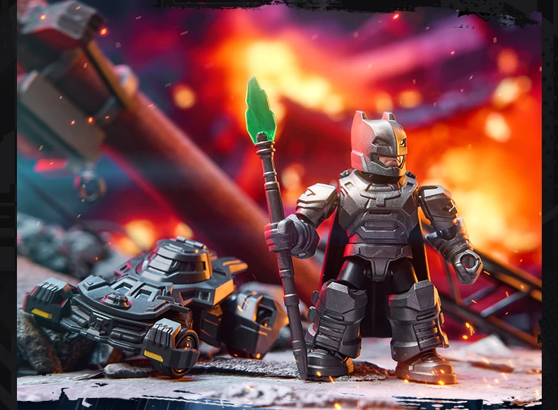Blokees DC Blind Box Batman Arkham Knight Catwoman Mr.Freeze Clayface Zusammengebaute Bausteine Actionfigur Sammler-Spielzeug – Detail 39