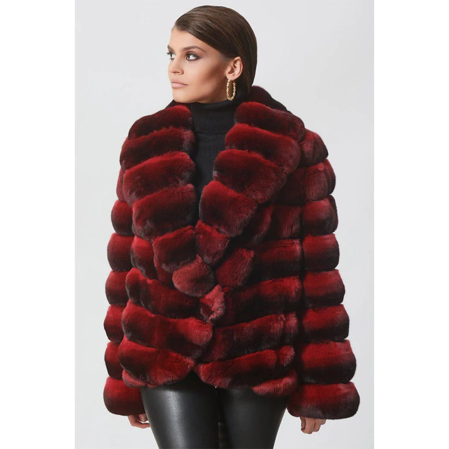 Real Fur jacket Genuine Rabbit Fur Jacket For Women Winter Women Clothes Warm Luxury Best Seller