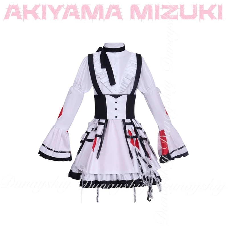 Проект SEKAI: ЦВЕТНАЯ СЦЕНА! подвиг. Игра AKIYAMA MIZUKI Косплей Nightcord в 25:00 Член с платьем Косплей Костюм Все комплекты