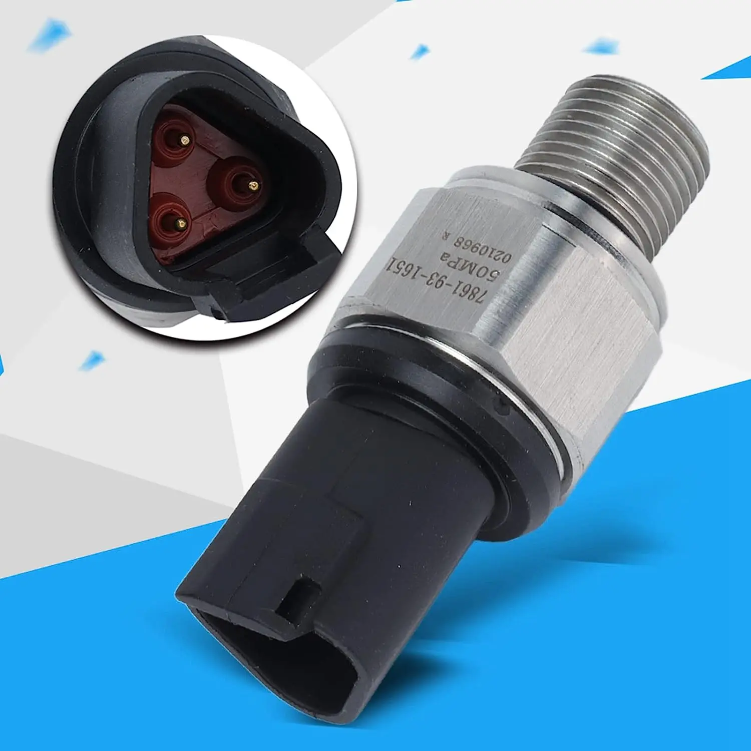 For KOMATSU Accessories Excavator PC200-7/360-7 High Pressure Sensor Wheel Pressure Sensor Parts 50Mpa 7861-93-1651