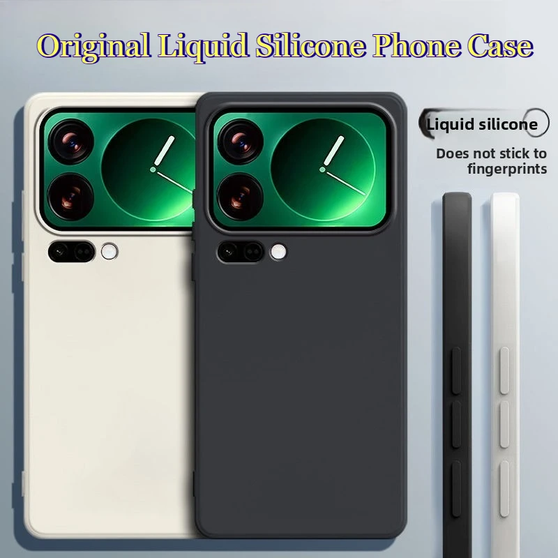 Original Flüssigsilikon Haut Gefühl Telefon Fall Für Xiaomi 17 Pro Max 15T Pro 15 Ultra Candy Farbe Stoßfest Schützen weiche Abdeckung