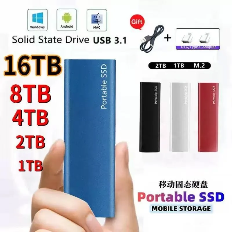 

SSD Mobile Solid State 128TB2TB1TB Portable High Speed Mobile Solid State Drive