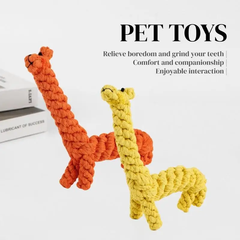 

Pet Toys Dog Rope Knot Toys Braided Animal Shapes Teething Rope Chew Dog Toys Wholesale Durable Interactive Play Bite Resistant