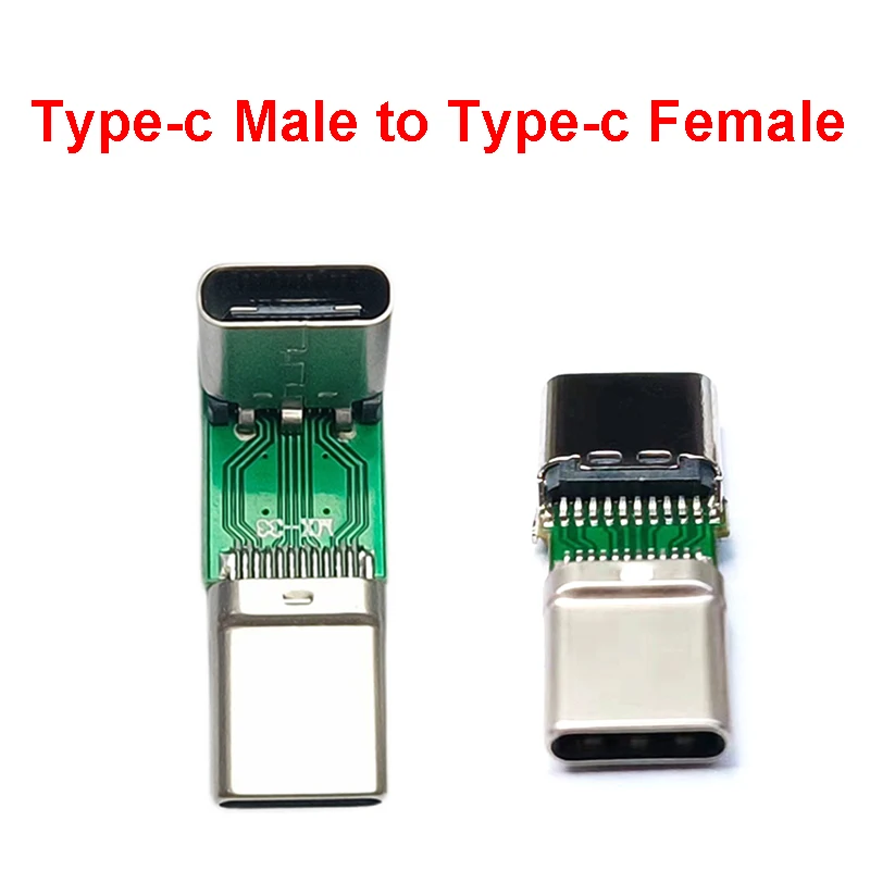 

1PCS Type-c3.1 Male to Type-c3.1 Female Vertical Connector Socket