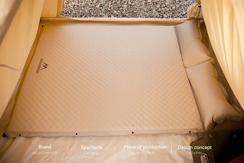 Selbstaufblasende Luftmatratze für Outdoor-Camping, Eierkarton-Schaumstoff-Schlafunterlage, feuchtigkeitsbeständige Bodenmatte für Zelttouren in der Wildnis – Detail 10
