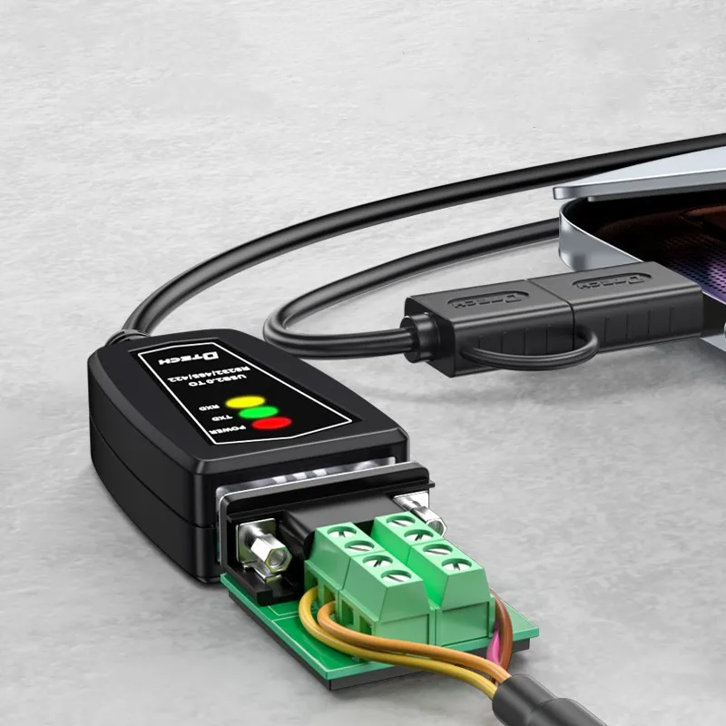 

DTECH 1 м, тип C и USB A к RS422 RS485 R232, кабель-адаптер преобразователя последовательного порта DB9