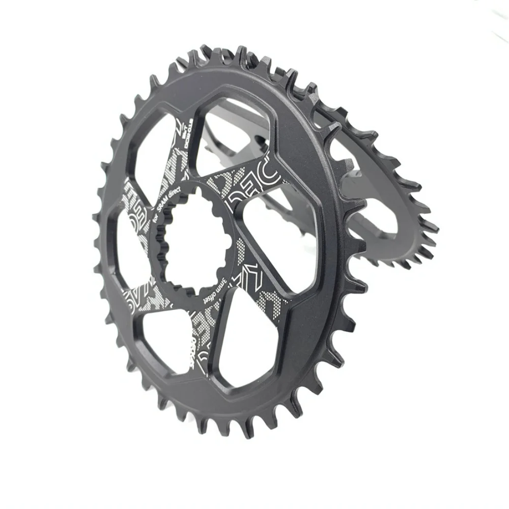 DECKAS 30T-38T forGXP 3mm Offset Chainring Mountain Bike Crown Bicycle Crank for all the SR Direct Mount (3 bolts) Cranksets