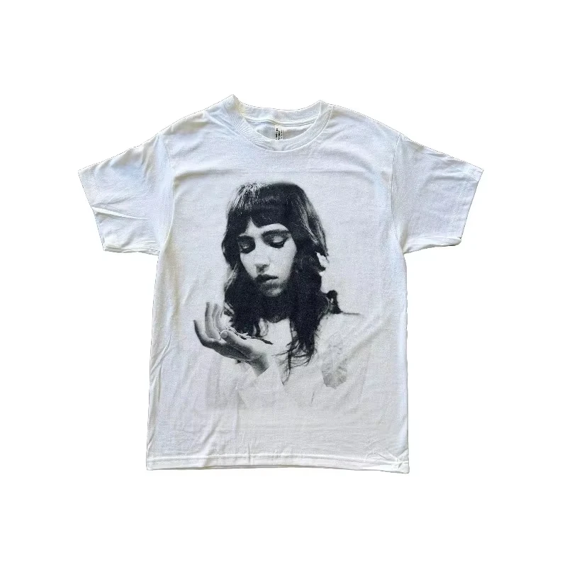 Image of Clairo Plus Size bedrucktes T-Shirt für Männer und Frauen, neues lässiges Sommer-T-Shirt