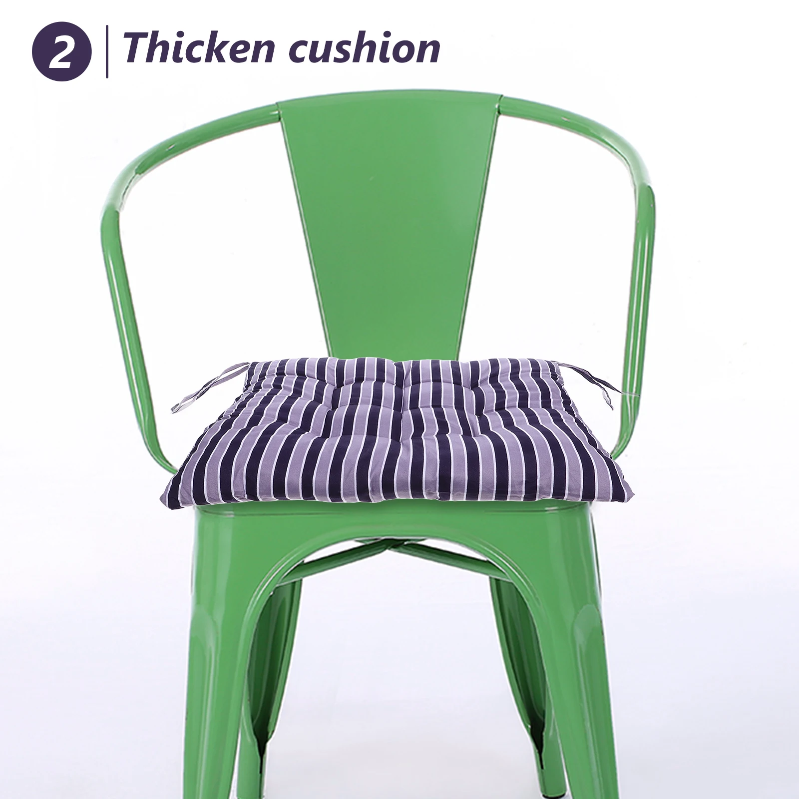 

2 Pcs Chair Cushion Seat Cushions Patio Furniture Purple Pad Soft Pillow Office