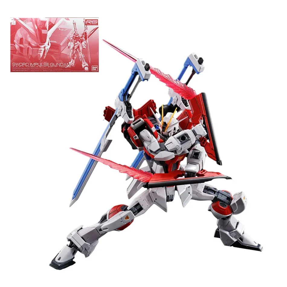 BANDAI RG 1:144 Gundam Sword Impulse SEED PB Limited Kids Assembled Toy Robot Anime Action Figure Collections Puzzle Boys Gifts