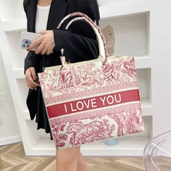 New Fashionable Felt Bag with Gift Bag Gift Felt Handbag Large Capacity Tote Bag Handbag Chinese Style Oil Painting Felt Bag