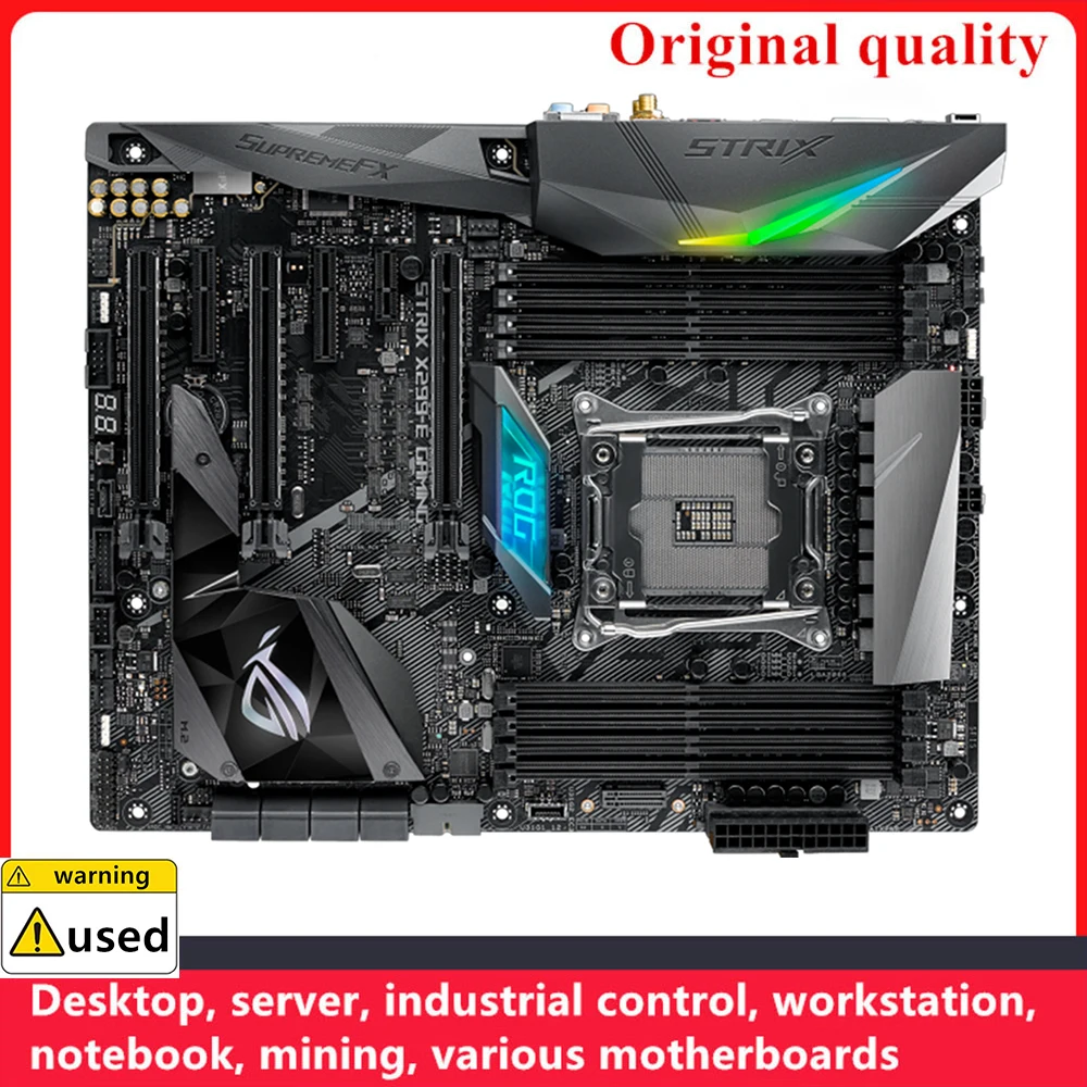 For ROG STRIX X299-E Gaming Motherboards LGA 2066 DDR4 ATX For Intel X299 Overclocking Desktop Mainboard SATA III USB3.0