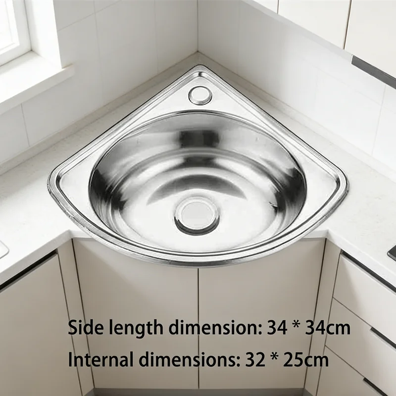 

Маленькая мойка из нержавеющей стали с одной чашей для хозяйственных нужд, бара или автодома, прочная и легко моющаяся, идеально подходит для самостоятельной сборки кемперов.