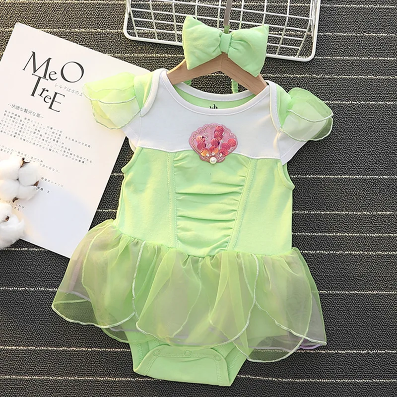 2026 Girls Beautiful Creative Fashionable Onesie Romper Crawler Baby Flower Fairy Bodysuit Birthday Outfit