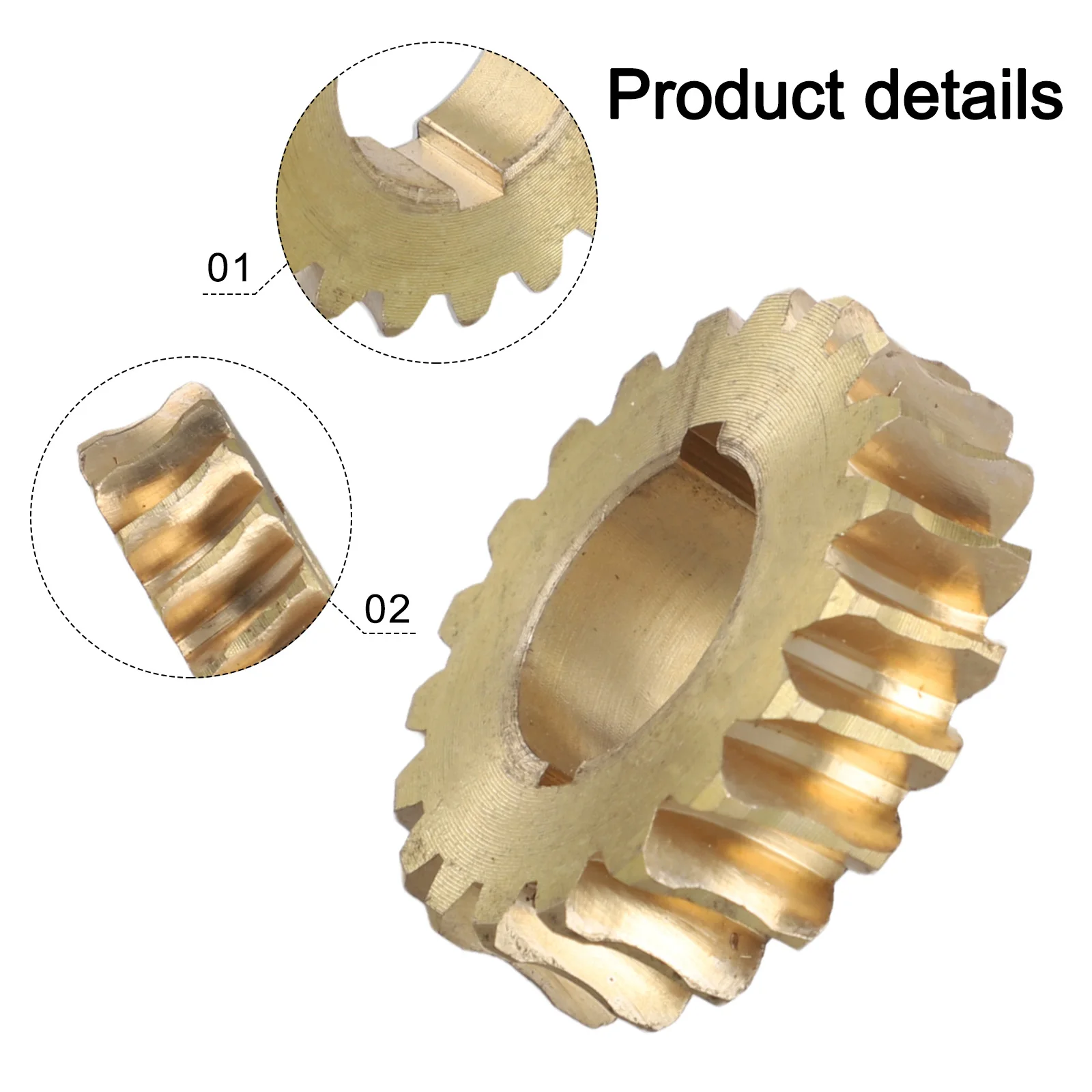 Bronze Worm Wheel Gear Motorcycle Versatile Gear Compatibility No Golden Bronze Worm Gear Compatible With 51095
