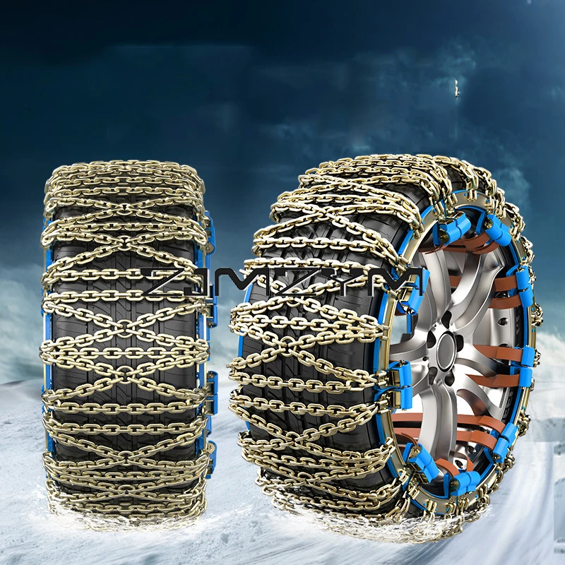 Wheel Tires Metal Snow Chains Security Chain Passenger Vehicle Tire Traction Chain Car Anti-skid Chain For  SUV Off-road Vehicle