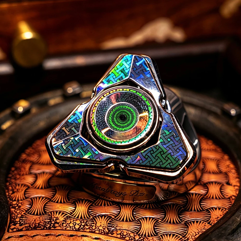 WellBean EDC Colorful Suan Qs Fidget Spinner Fidget Toys For Adults Stress Relief Toy Stainless Steel Open Nail Gyro