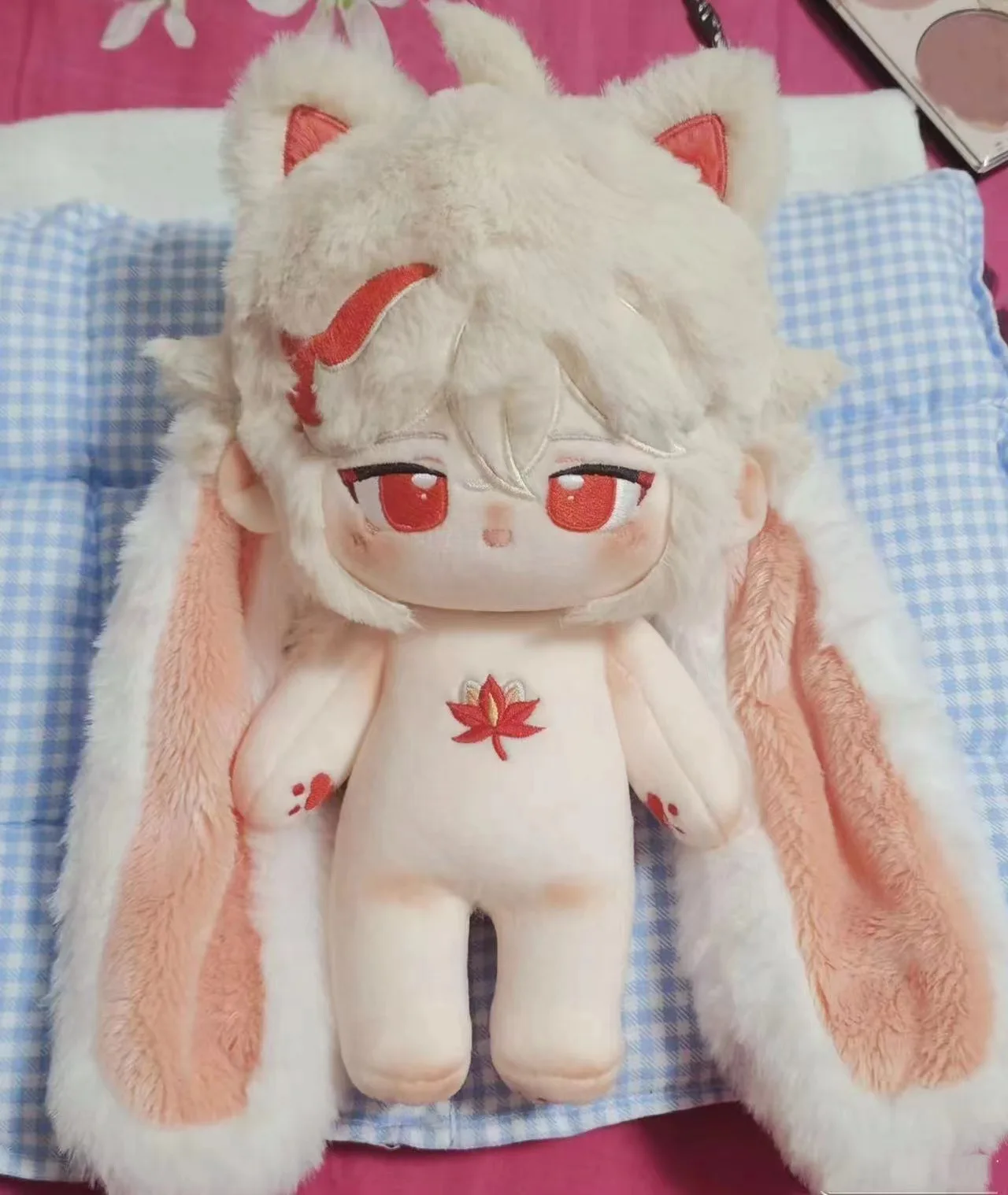 NEW 20cm Game Genshin Impact Plush Doll Kaedehara Kazuha Plushie Cotton Doll Kawaii Change Clothes Soft Stuffed Toys Gift