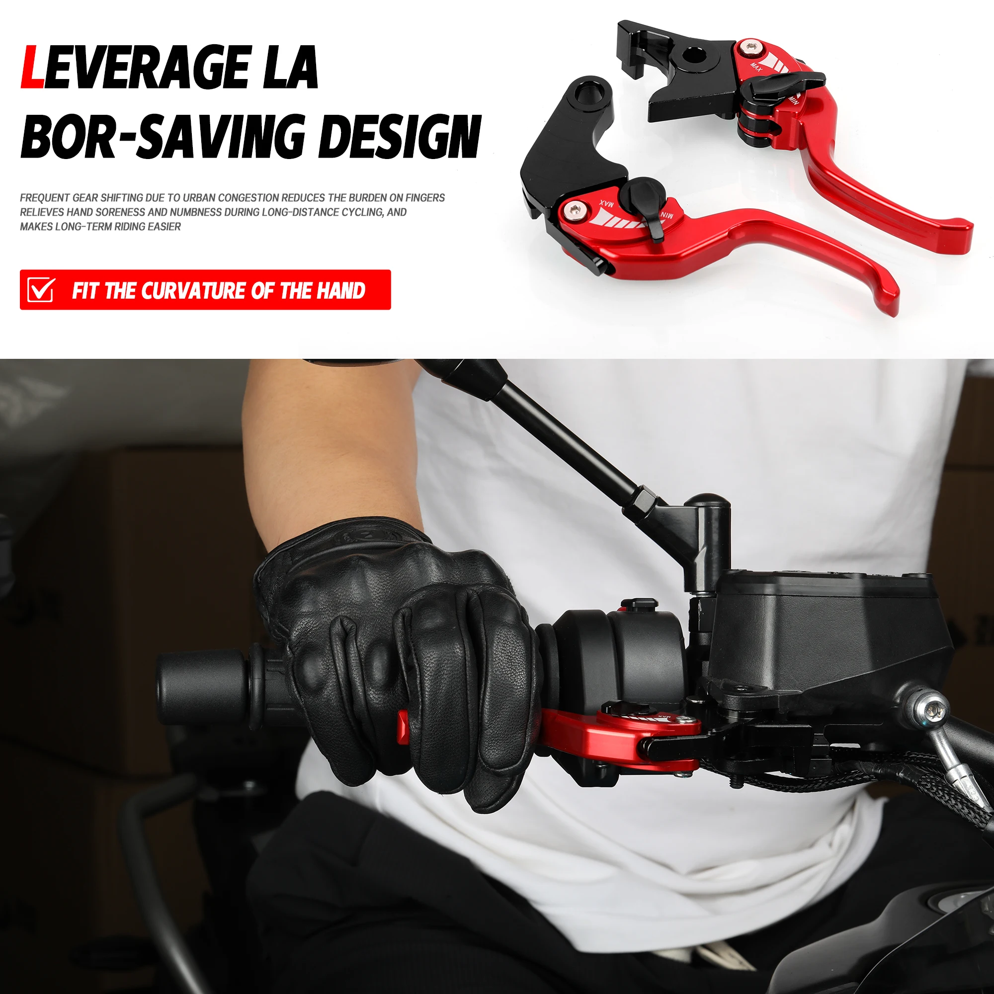 Cnc Aluminum Adjustable Brake Clutch Levers - For Kawasaki KLE 500 KLE 500SE