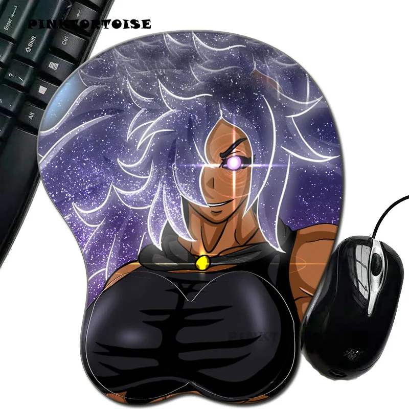 PINKTORTOISE Creative Idea 3D Stereo KUDOH KISHI Silicone Mouse Pad Anime Sexy Beauty Chest Hand Rest Mouse Pad