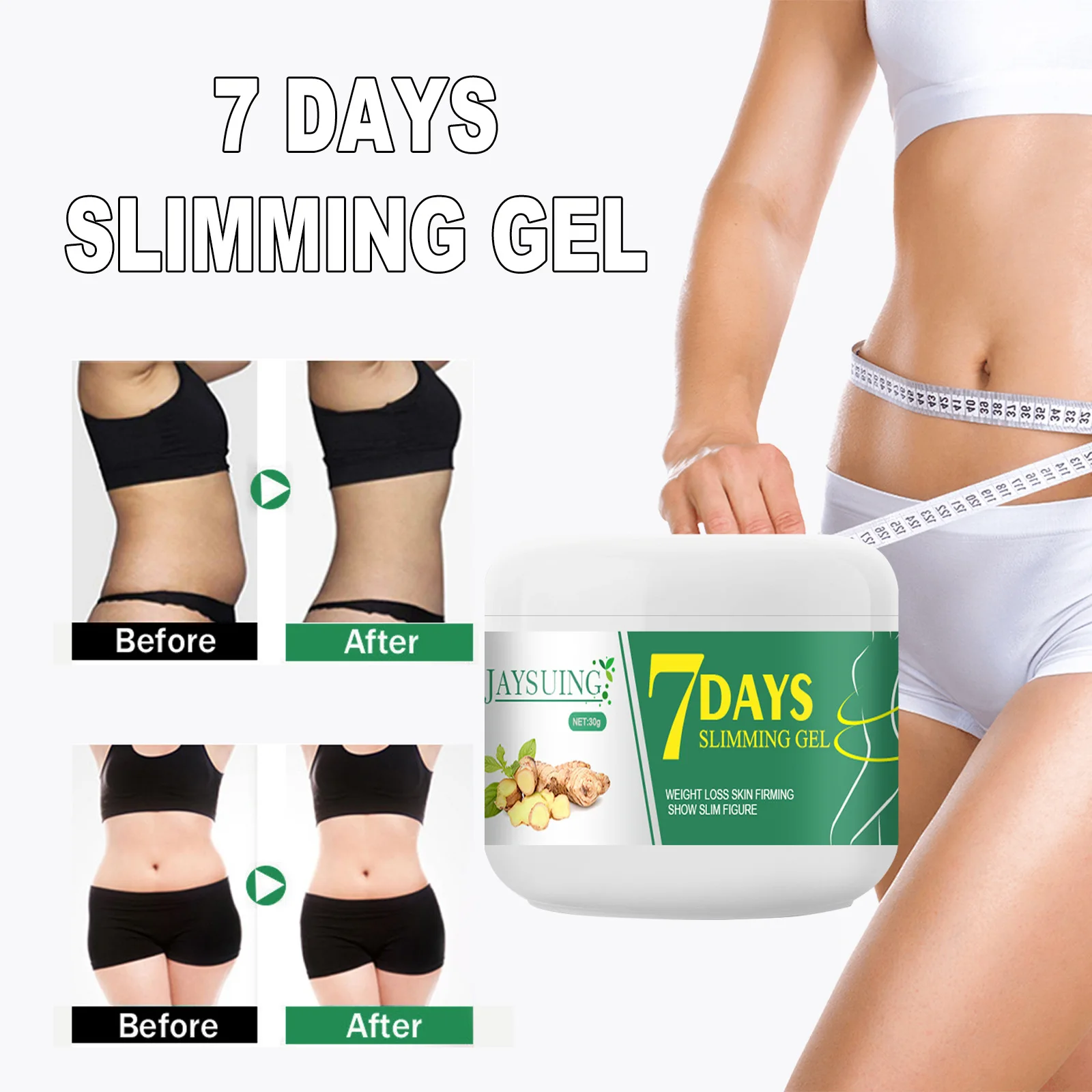 

Jaysuing Ginger Slimming Cream Weight Loss Slimming Cream Legs Effectively Reduce Fat Burning Shaping Belly Sculpting Cream