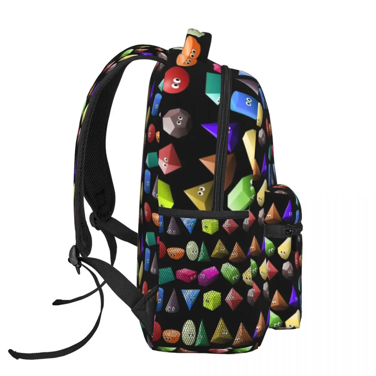 3D Shapes-The Kids' Picture Show Fashion Kids Backpack Women Teenagers Schoolbags Travel Laptop Backpack