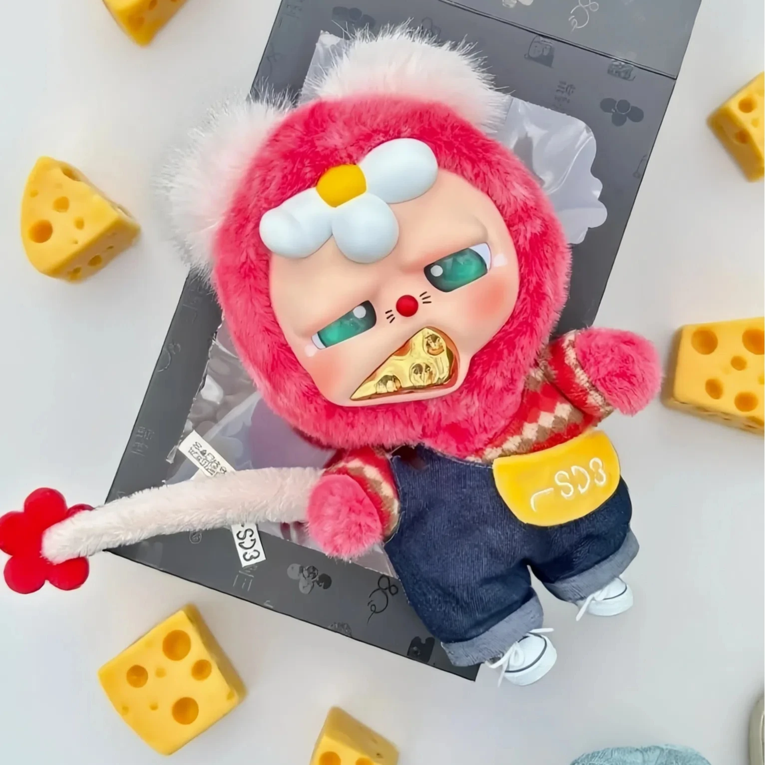 2025new الفئران إلى ثلاثة 400% الطاقة العاطفية أفخم صندوق أعمى سلسلة تنفس حركة الأذن صورة كلاسيكية لطيف هدية في الأوراق المالية