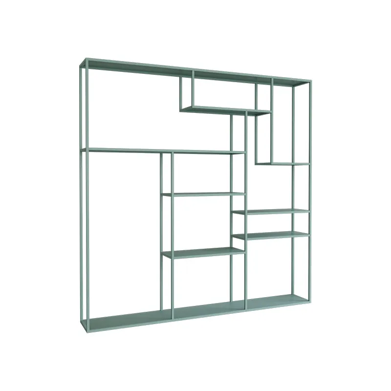 CX industrial style light luxury floor storage living room creative decoration multi-layer baffle bookcase