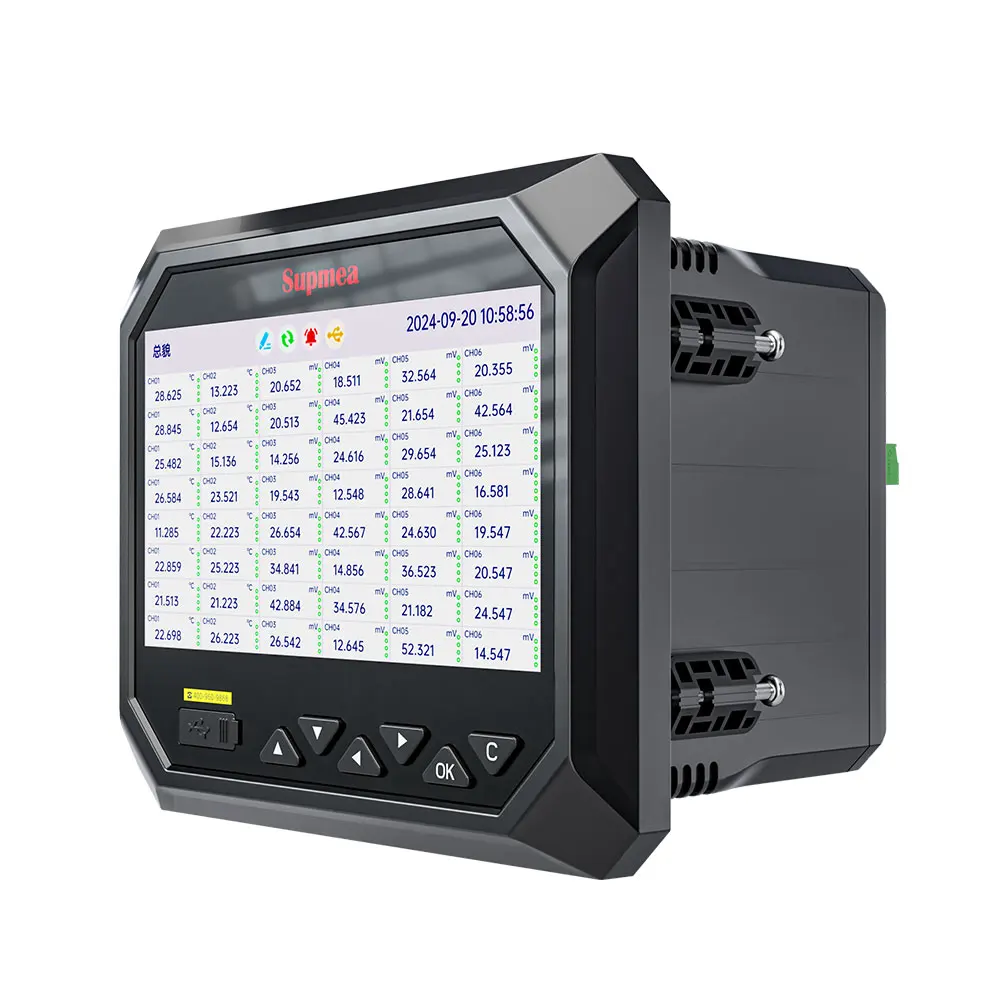 Paperless Recorder with Remote Access and Alarm Notification RS485 Digital Charts Data Logger