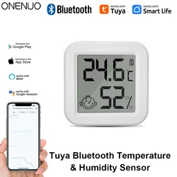 Newest Tuya Bluetooth Temperature Humidity Sensor LCD Thermometer Mini Smart Electric Hygrometer APP Remote Control Home