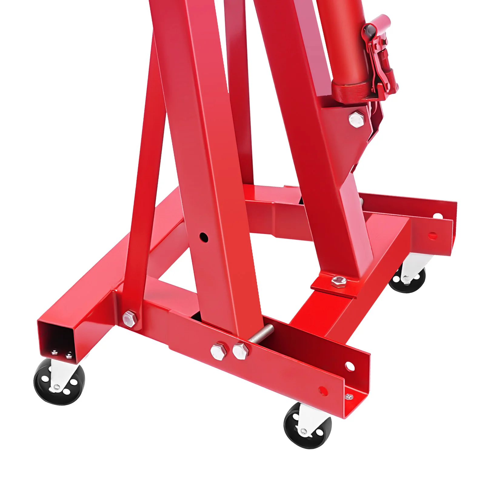 Guindaste hidráulico dobrável de 2 toneladas/4409,2 lbs com nivelador de motor, elevador hidráulico dobrável