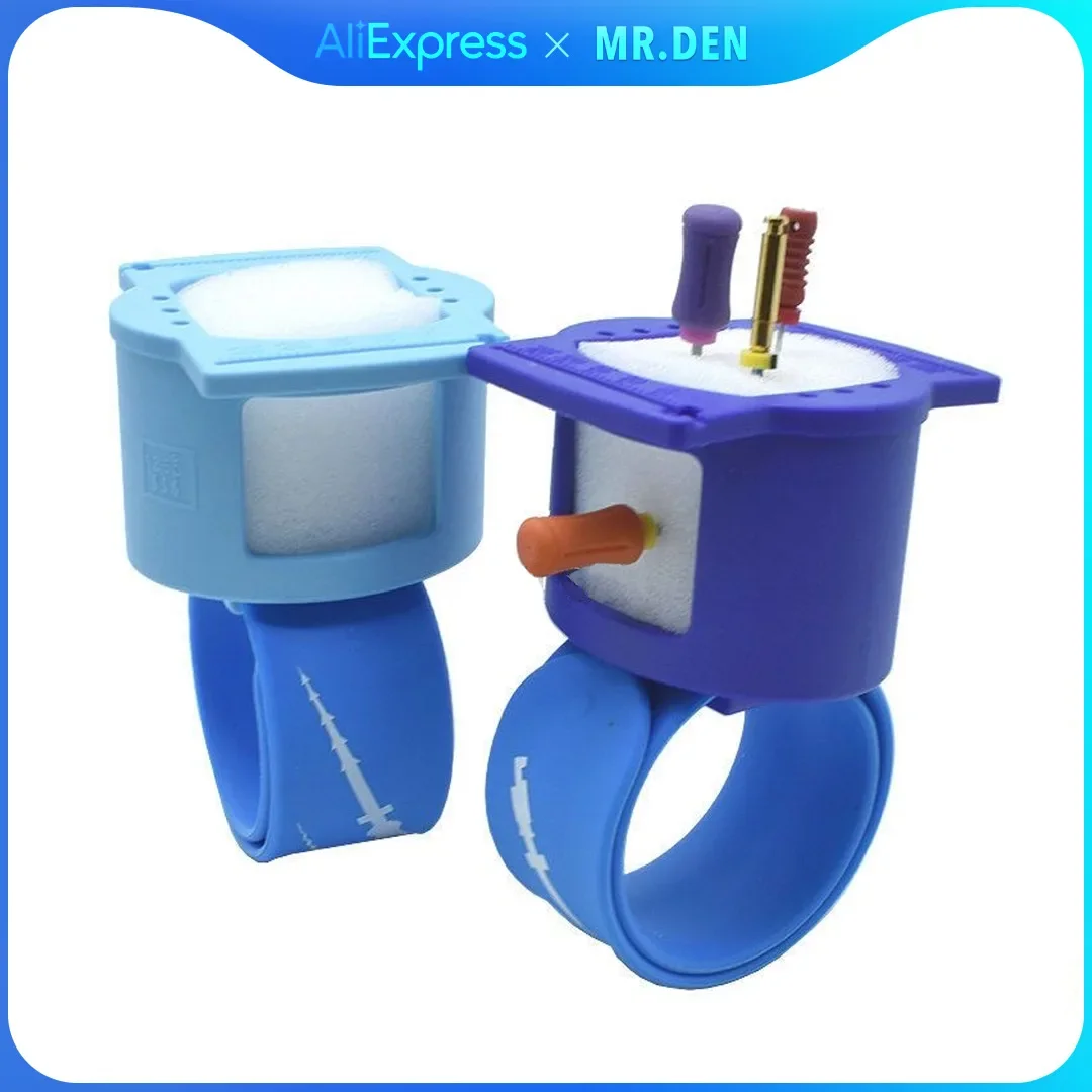 الأسنان البلاستيك توسيع إبرة حامل قناة الجذر ملف ساعة اليد المعصم الإسفنج مع أشرطة القياس حامل إبرة معقمة