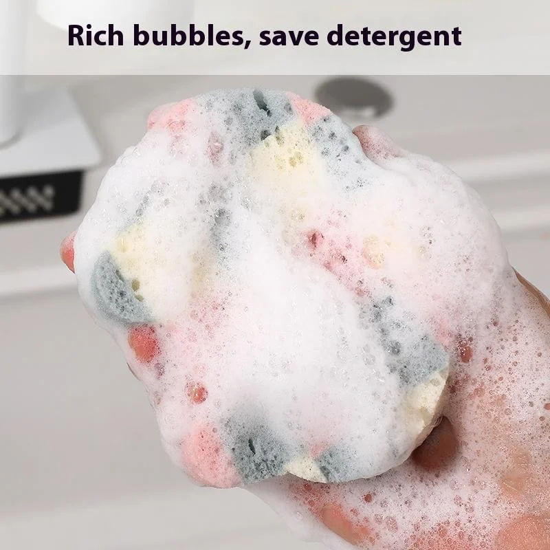 

5 шт., кухонная губка из древесной целлюлозы, волшебная салфетка, сто чистых хлопковых губок для мытья посуды, салфетки, посуда для чистки ванной комнаты