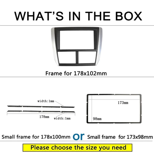 Imagen 2 del producto ABHY-Radio de coche Fascia para Subaru Impreza Forester 2007-2012 DVD estéreo marco placa adaptador montaje tablero instalación bisel
