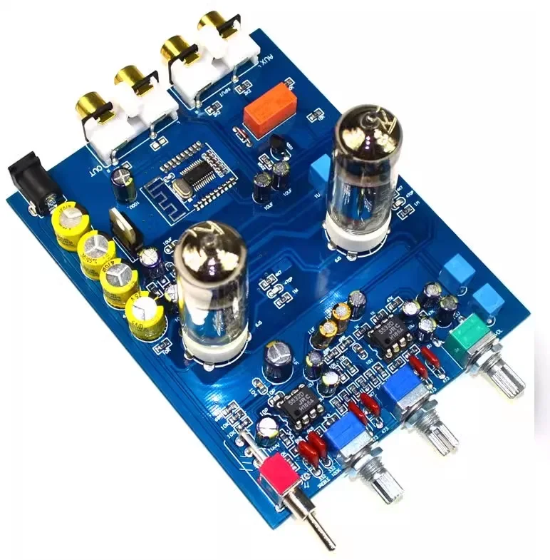 Amplificador Bluetooth Tube Preamplifier Fever Hifi 6J5 Bile Vacuum Tube Preamp NE5532 Pre Amplifier Tone Control Board