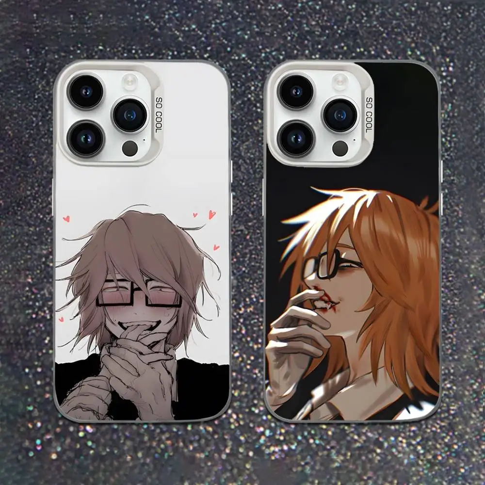 

R-Ranfren R-Randal S-Satoru Phone Case For iPhone 16,15,14,13,12,11,Mini,Pro,XS,SE,MAX White Matte Shockproof Cover
