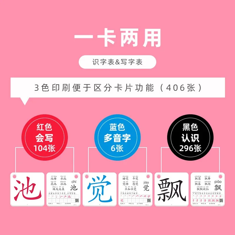 Children\'s Chinese Character Recognition Card Primary School Chinese Character Recognition Card