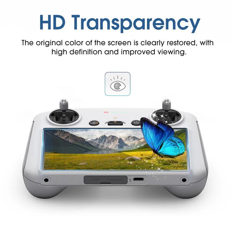 Drone Remote Control Clear Screen Protector For DJI Mini 3 Pro RC/DJI Air 3 RC 2 Accessories Tempered Glass Protective Film