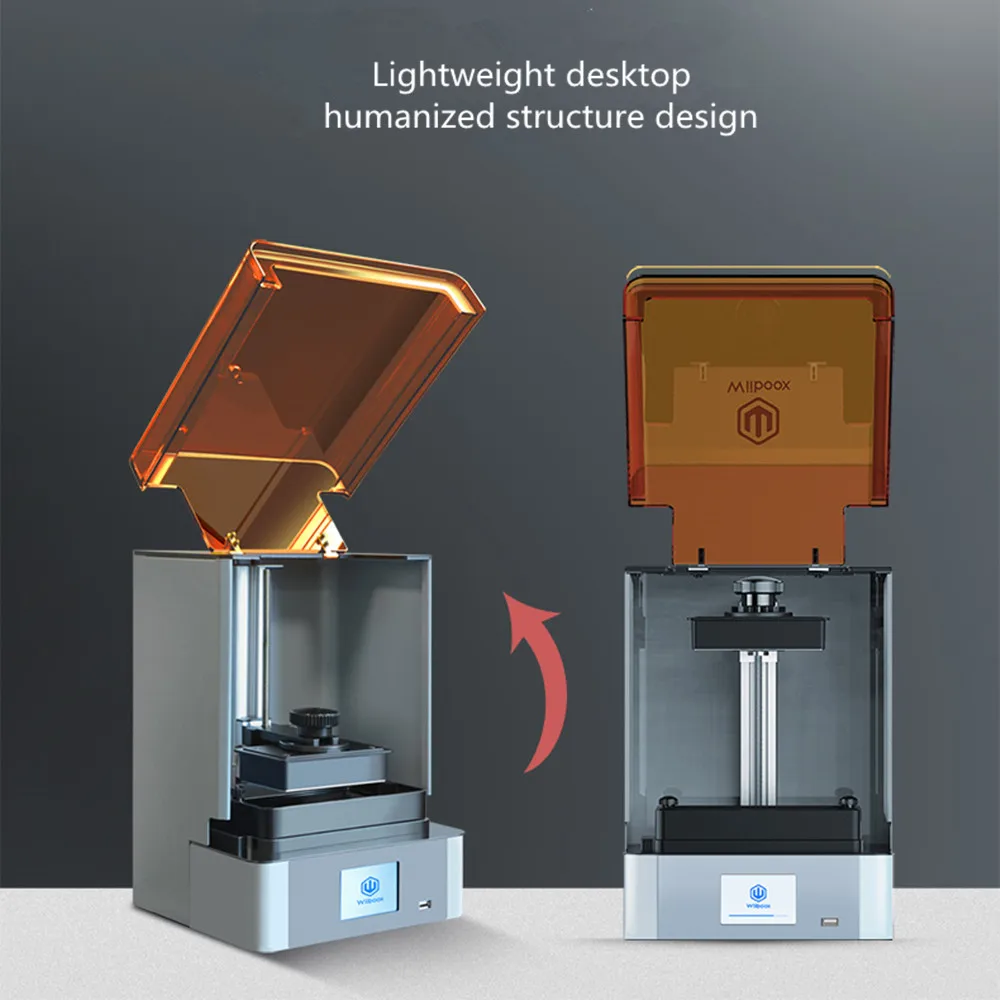 LCD Light Curing 3d Printer Desktop High-Precision Big Size Model Printing Autoleveling Compatible With Many Consumables