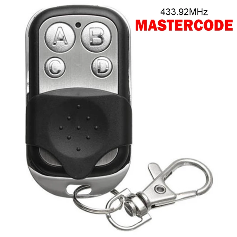 433Mhz Electric Garage Door Key Wireless Copy Remote Control Metal 4 channel Universal Copy Learning Code Controller Key 433.92