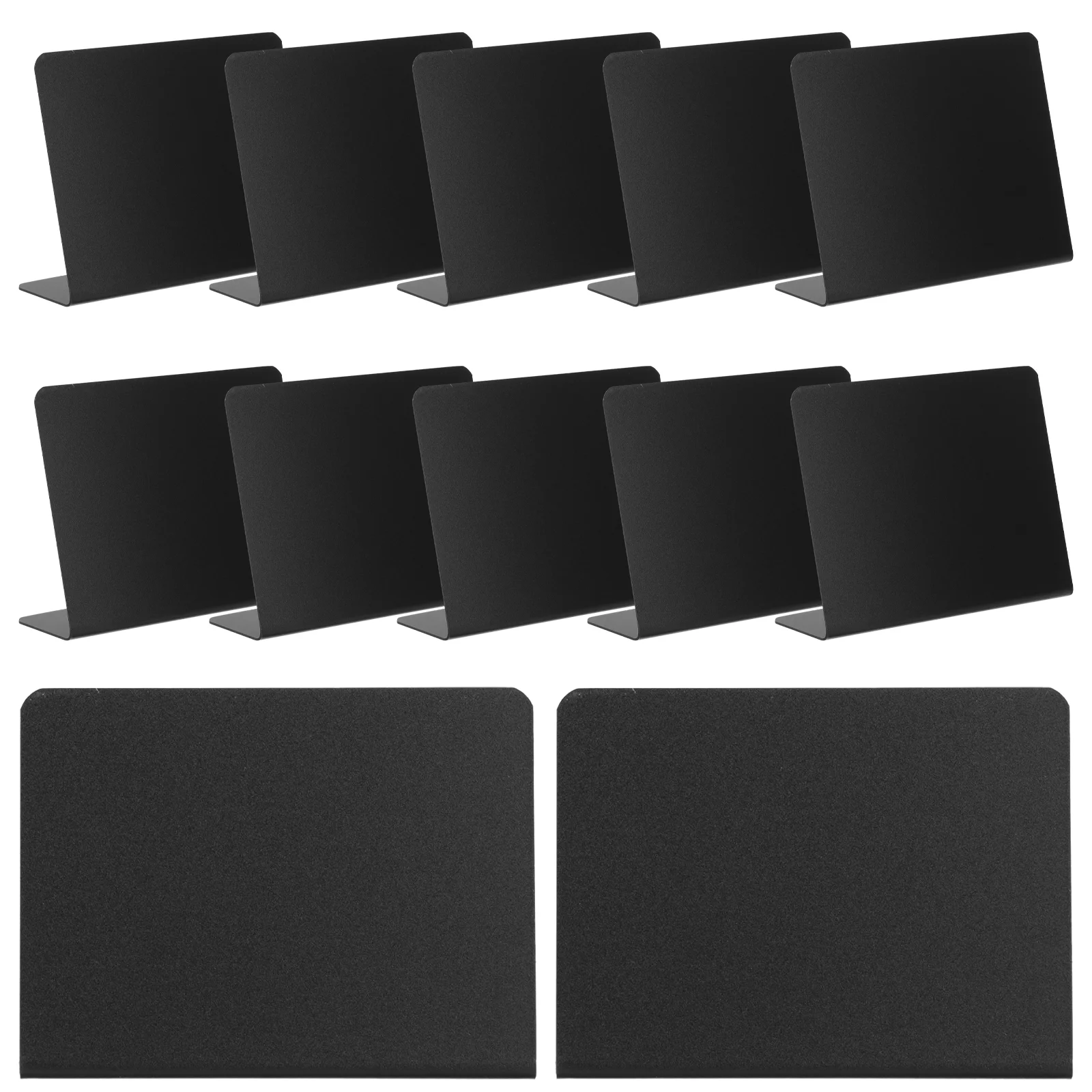 12 Pcs Standing Message Board Sign Bookends Decorative Mini Chalkboard Memo Tabletop The Counter for Price Boards