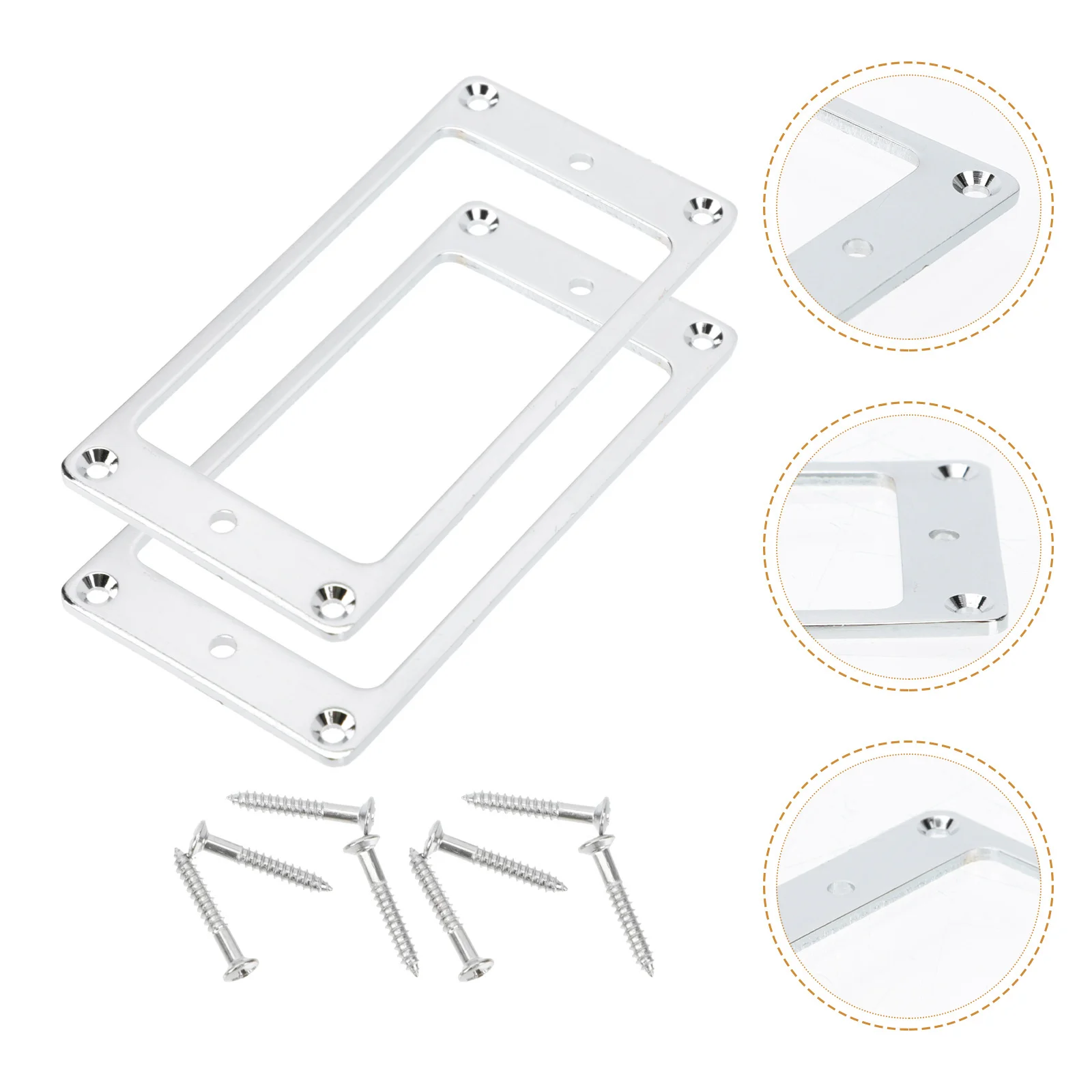 

1Set Pickup Effectors Aluminium Alloy Protective Rings Bottom Pickup Guard Durable Lightweight Supplies Alloy Rings